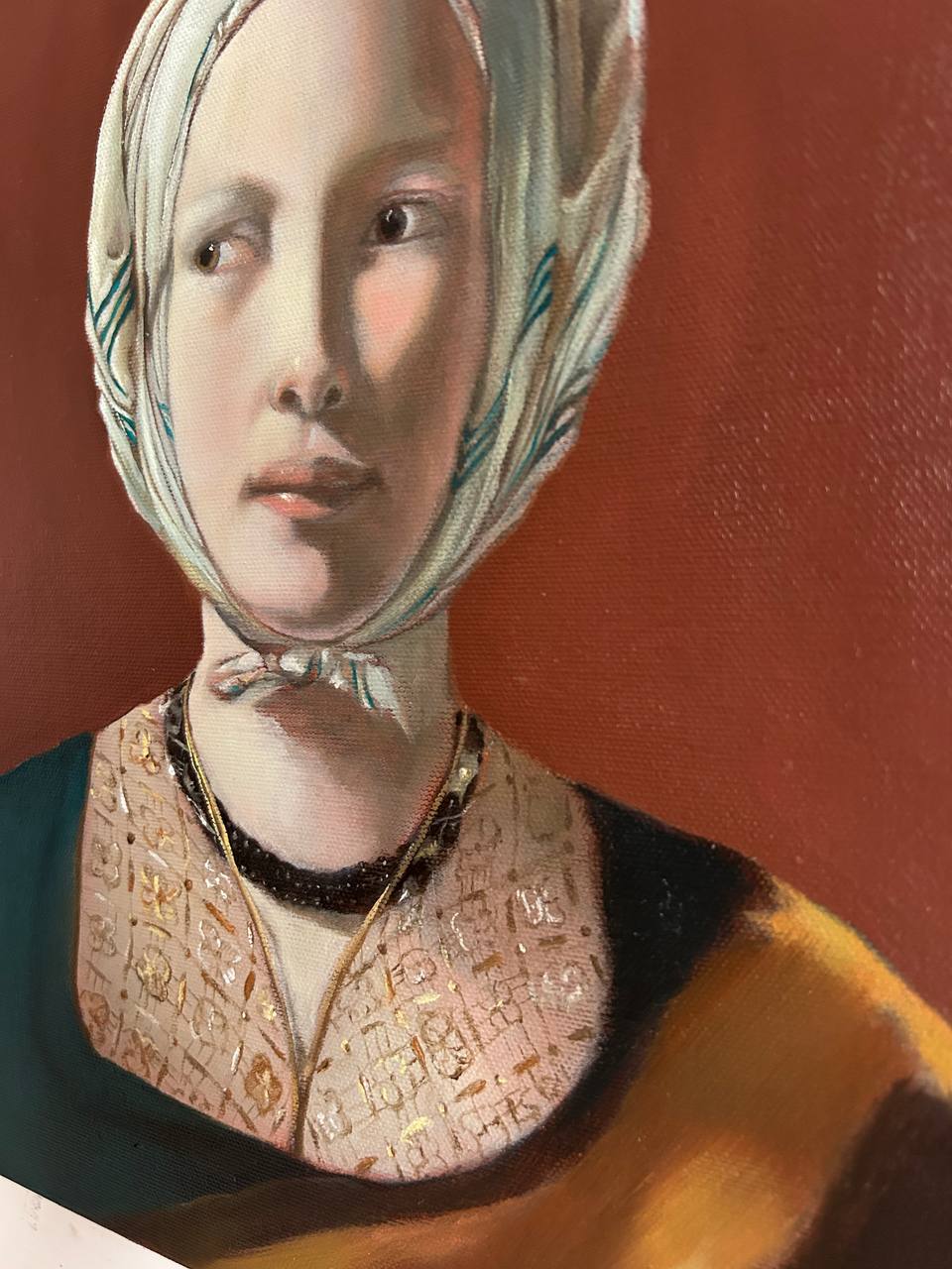 Fragment from 'The Fortune Teller' by Georges de La Tour